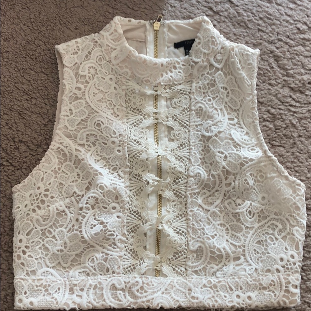 Forever 21 Lace Crop Top
